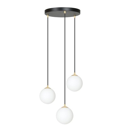 Royal 3 Sort pendellampe - Ø14 cm, E14, 230V, uden lyskilde