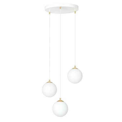 Royal 3 Hvid pendellampe - Ø14 cm, E14, 230V, uden lyskilde