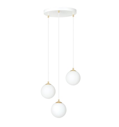 Royal 3 Hvid pendellampe - Ø14 cm, E14, 230V, uden lyskilde