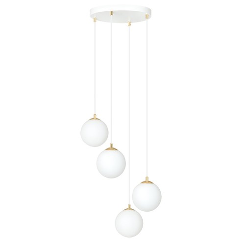 Royal 4 Hvid pendellampe - Ø14 cm, E14, 230V, uden lyskilde