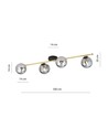 Splendi 4 Sort/Grafit loftslampe - Ø14 cm, E14, 230V, uden lyskilde