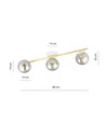 Splendi 3 Hvid/Grafit loftslampe - Ø14 cm, E14, 230V, uden lyskilde
