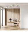 Splendi 4 Hvid/Grafit loftslampe - Ø14 cm, E14, 230V, uden lyskilde