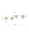 Splendi 4 Hvid/Grafit loftslampe - Ø14 cm, E14, 230V, uden lyskilde