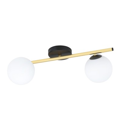 Splendi 2 Sort/Opal loftslampe - Ø14 cm, E14, 230V, uden lyskilde