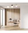 Splendi 3 Sort/Opal loftslampe - Ø14 cm, E14, 230V, uden lyskilde