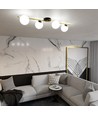 Splendi 4 Sort/Opal loftslampe - Ø14 cm, E14, 230V, uden lyskilde