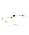 Splendi 4 Sort/Opal loftslampe - Ø14 cm, E14, 230V, uden lyskilde