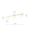 Splendi 3 Hvid/Opal loftslampe - Ø14 cm, E14, 230V, uden lyskilde