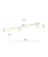 Splendi 4 Hvid/Opal loftslampe - Ø14 cm, E14, 230V, uden lyskilde