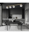 Monza 4 Sort/Grafit loftslampe - Ø14 cm, E14, 230V, uden lyskilde