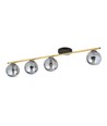 Monza 4 Sort/Grafit loftslampe - Ø14 cm, E14, 230V, uden lyskilde