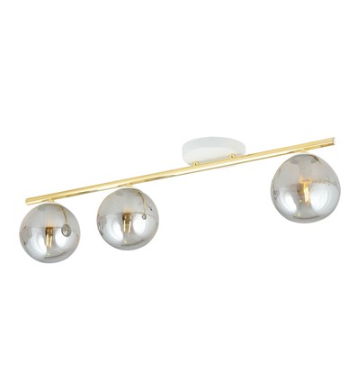 Monza 3 Hvid/Grafit loftslampe - Ø14 cm, E14, 230V, uden lyskilde
