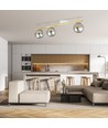 Monza 3 Hvid/Grafit loftslampe - Ø14 cm, E14, 230V, uden lyskilde