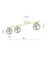 Monza 3 Hvid/Grafit loftslampe - Ø14 cm, E14, 230V, uden lyskilde