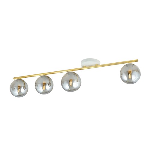 Monza 4 Hvid/Grafit loftslampe - Ø14 cm, E14, 230V, uden lyskilde