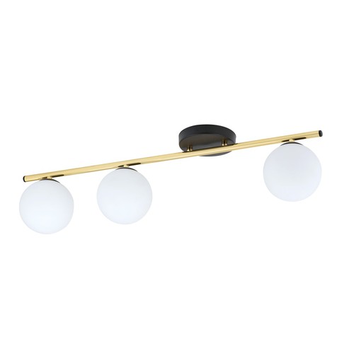 Monza 3 Sort/Opal loftslampe - Ø14 cm, E14, 230V, uden lyskilde