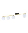 Monza 4 Sort/Opal loftslampe - Ø14 cm, E14, 230V, uden lyskilde