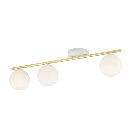 Monza 3 Hvid/Opal loftslampe - Ø14 cm, E14, 230V, uden lyskilde
