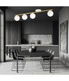 Monza 4 Hvid/Opal loftslampe - Ø14 cm, E14, 230V, uden lyskilde