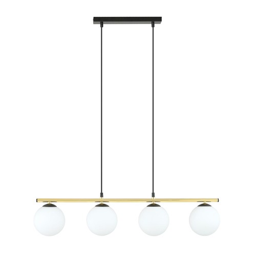 Alora 4 Sort/Opal pendellampe - Ø14 cm, E14, 230V, uden lyskilde