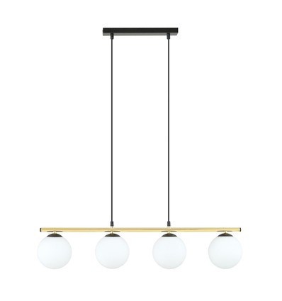 Alora 4 Sort/Opal pendellampe - Ø14 cm, E14, 230V, uden lyskilde