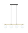 Alora 4 Sort/Opal pendellampe - Ø14 cm, E14, 230V, uden lyskilde