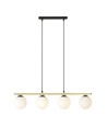 Alora 4 Sort/Opal pendellampe - Ø14 cm, E14, 230V, uden lyskilde