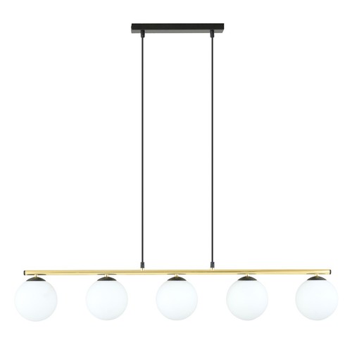 Allora 5 Sort/Opal pendellampe - Ø14 cm, E14, 230V, uden lyskilde
