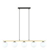 Allora 5 Sort/Opal pendellampe - Ø14 cm, E14, 230V, uden lyskilde
