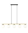 Allora 5 Sort/Opal pendellampe - Ø14 cm, E14, 230V, uden lyskilde