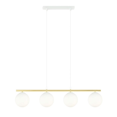 Allora 4 Hvid/Opal pendellampe - Ø14 cm, E14, 230V, uden lyskilde