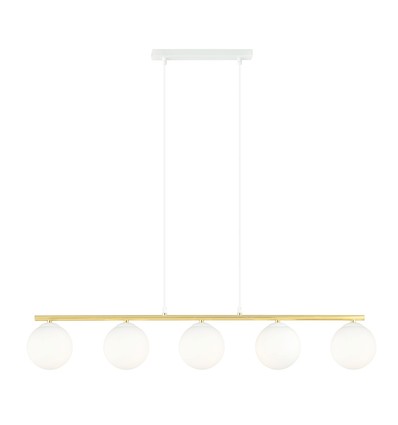 Allora 5 Hvid/Opal pendellampe - Ø14 cm, E14, 230V, uden lyskilde