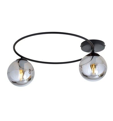 Sopra 2 Sort/Grafit loftslampe - Ø14 cm, E14, 230V, uden lyskilde