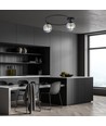 Sopra 2 Sort/Grafit loftslampe - Ø14 cm, E14, 230V, uden lyskilde