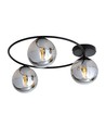 Sopra 3 Sort/Grafit loftslampe - Ø14 cm, E14, 230V, uden lyskilde