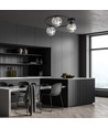 Sopra 3 Sort/Grafit loftslampe - Ø14 cm, E14, 230V, uden lyskilde