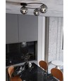 Sopra 3 Sort/Grafit loftslampe - Ø14 cm, E14, 230V, uden lyskilde