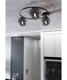 Sopra 3 Sort/Grafit loftslampe - Ø14 cm, E14, 230V, uden lyskilde