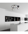 Sopra 3 Sort/Grafit loftslampe - Ø14 cm, E14, 230V, uden lyskilde
