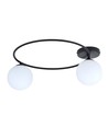 Sopra 2 Sort/Opal loftslampe - Ø14 cm, E14, 230V, uden lyskilde