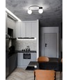 Sopra 2 Sort/Opal loftslampe - Ø14 cm, E14, 230V, uden lyskilde