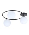 Sopra 3 Sort/Opal loftslampe - Ø14 cm, E14, 230V, uden lyskilde