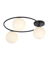 Sopra 3 Sort/Opal loftslampe - Ø14 cm, E14, 230V, uden lyskilde
