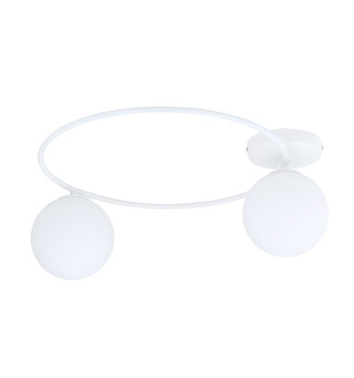 Sopra 2 Hvid/Opal loftslampe - Ø14 cm, E14, 230V, uden lyskilde