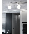 Sopra 2 Hvid/Opal loftslampe - Ø14 cm, E14, 230V, uden lyskilde