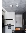 Sopra 2 Hvid/Opal loftslampe - Ø14 cm, E14, 230V, uden lyskilde