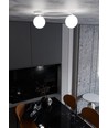 Sopra 2 Hvid/Opal loftslampe - Ø14 cm, E14, 230V, uden lyskilde
