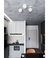 Sopra 3 Hvid/Opal loftslampe - Ø14 cm, E14, 230V, uden lyskilde