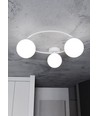Sopra 3 Hvid/Opal loftslampe - Ø14 cm, E14, 230V, uden lyskilde
